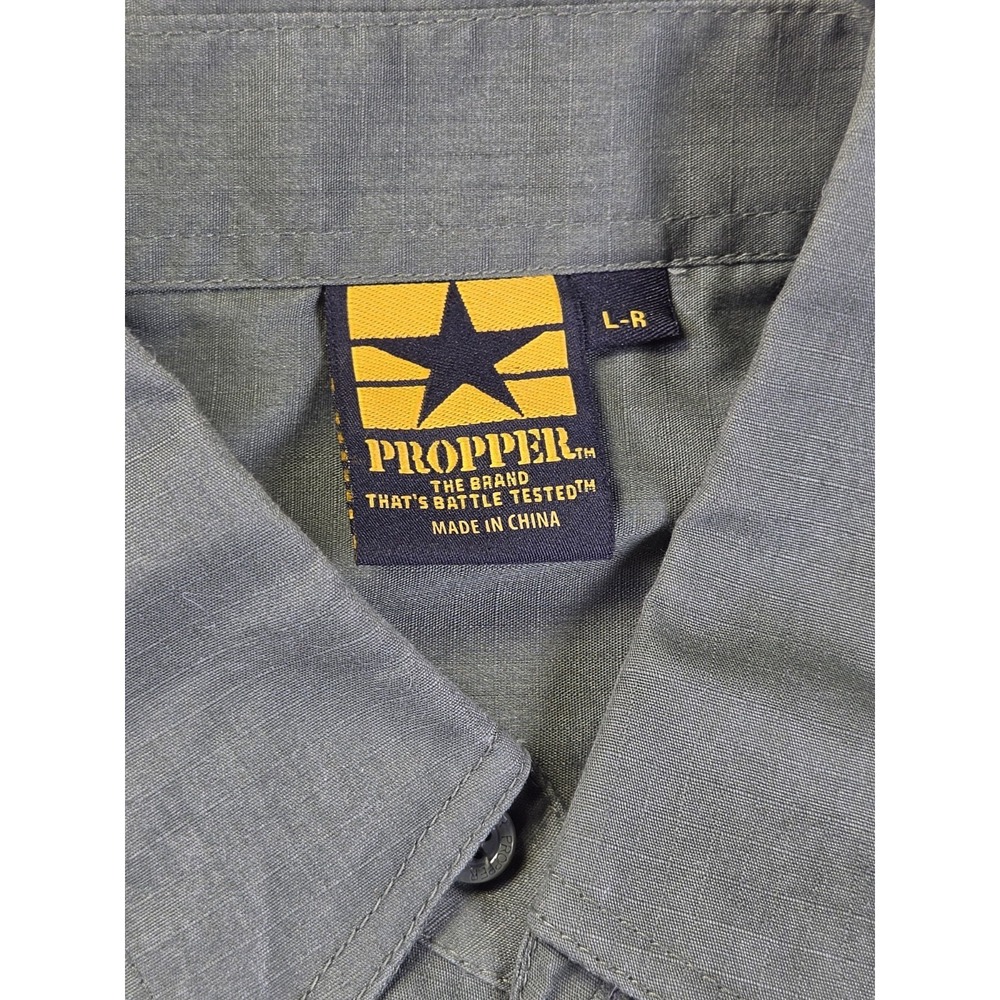Propper Tactical Duty Shirt Mens Large Regular OD Green Long Sleeve Ripstop... - Picture 2 of 10